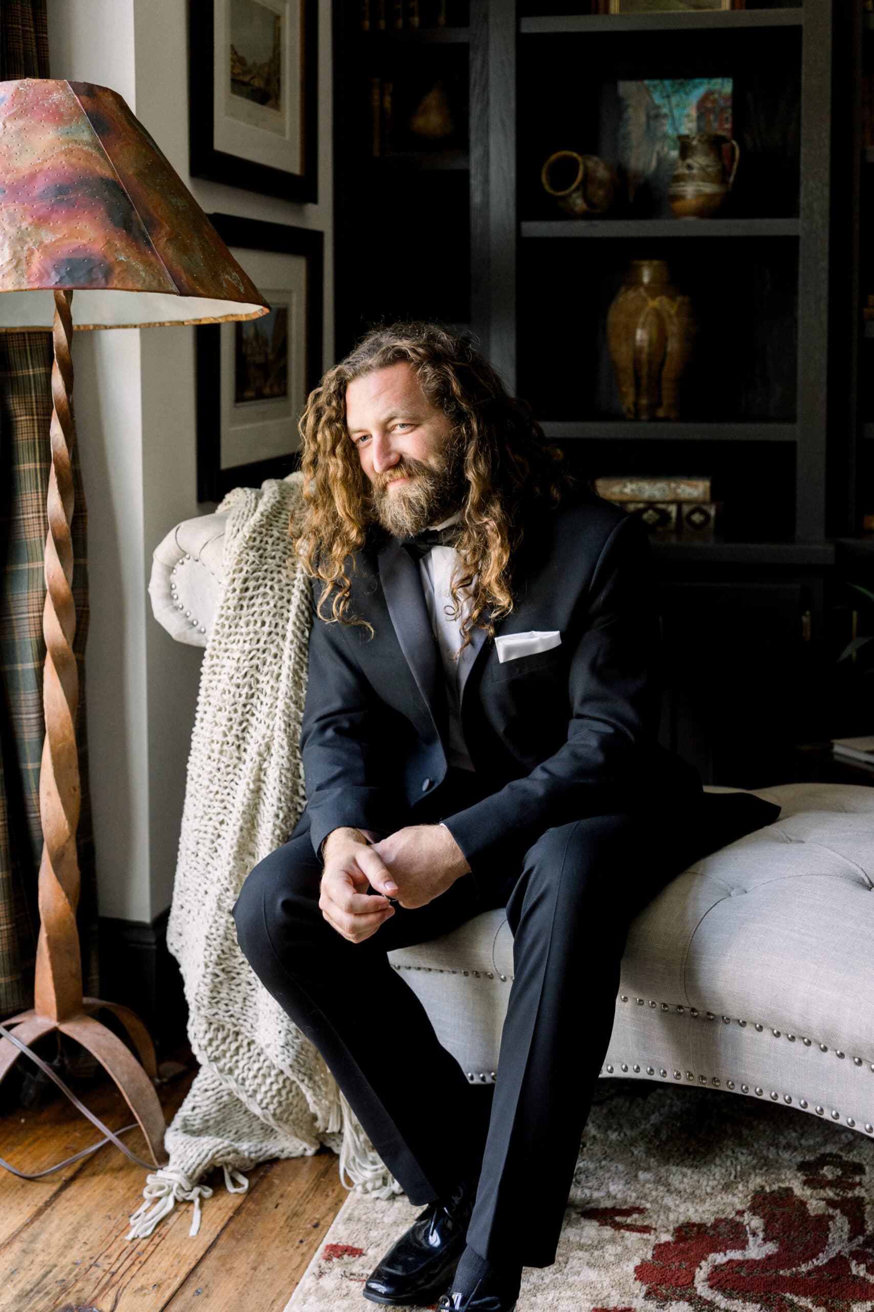 Gentleman showcasing a tailored formal look