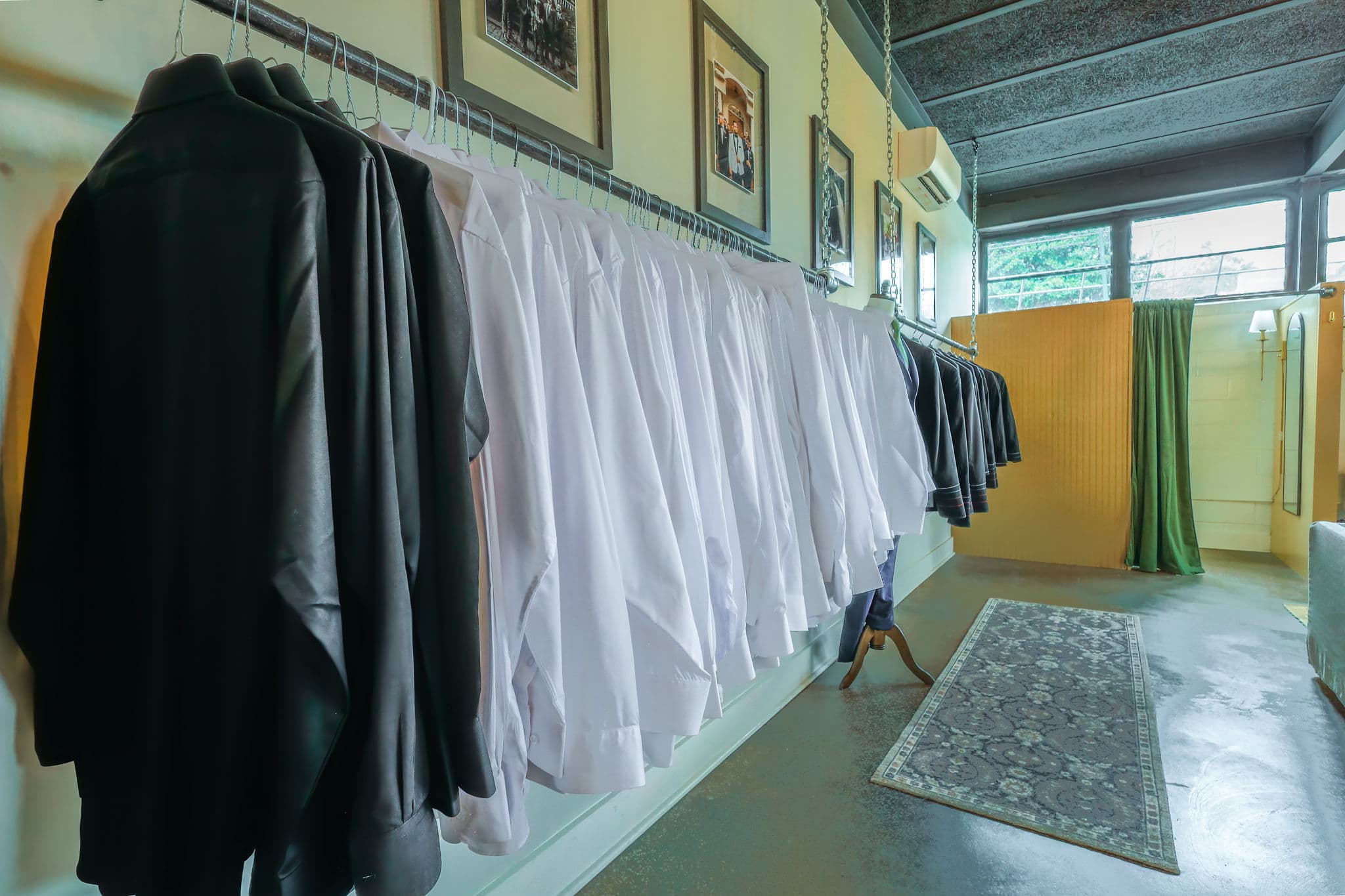 Tuxedos and suits on display at Get Tuxed