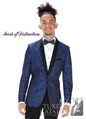 Cobalt Blue Paisley 'Aries' Tuxedo