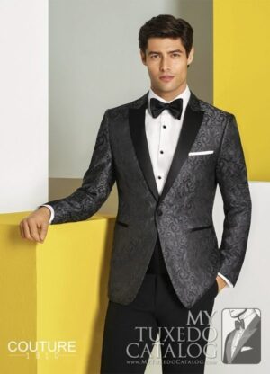 Charcoal Paisley 'Chase' Tuxedo