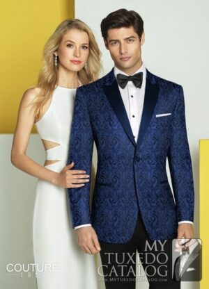 Navy Paisley 'Chase' Tuxedo