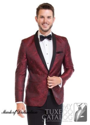 Apple Red Paisley 'Aries' Tuxedo