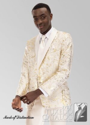 Gold & Ivory 'Camo' Tuxedo