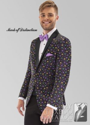 Black 'Fleur-de-lis' Tuxedo