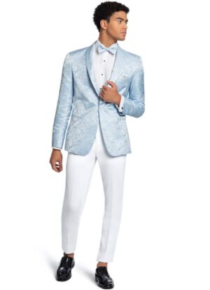 Wedgewood Blue Paisley 'Aries' Tuxedo